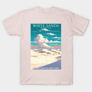 White Sands National Park Travel Poster T-Shirt